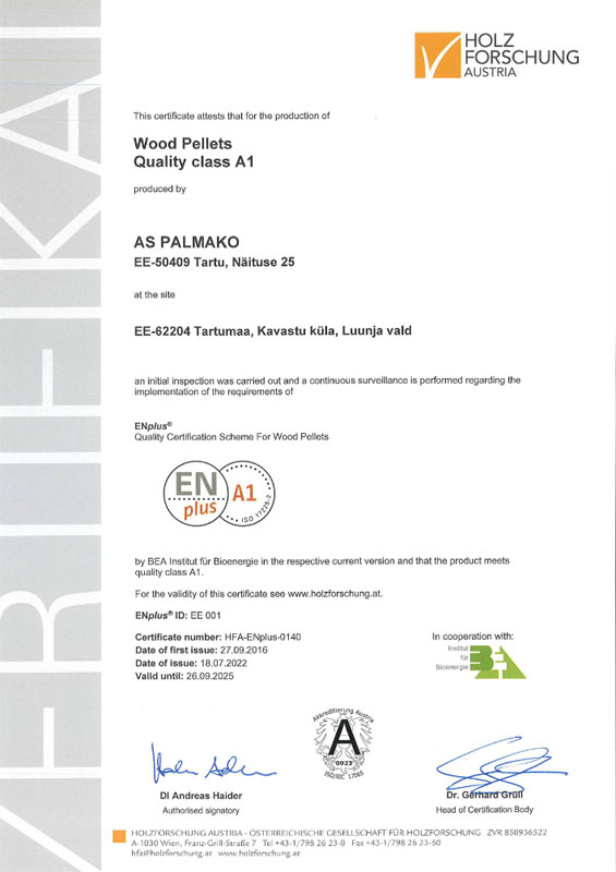 Brochure ENplusA1 # EE 001